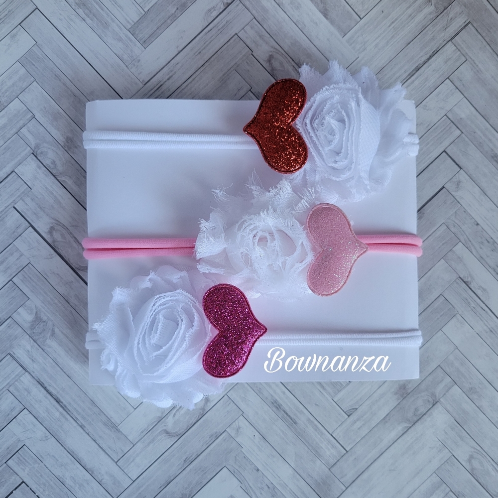 Valentines baby headbands